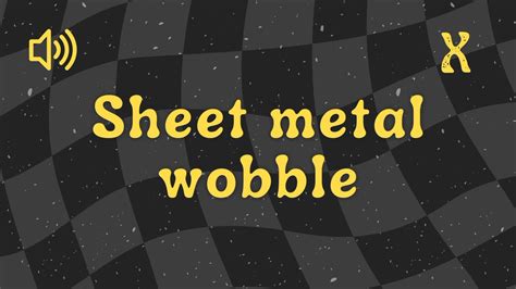 metal sheet wobble sound|Free Metal.